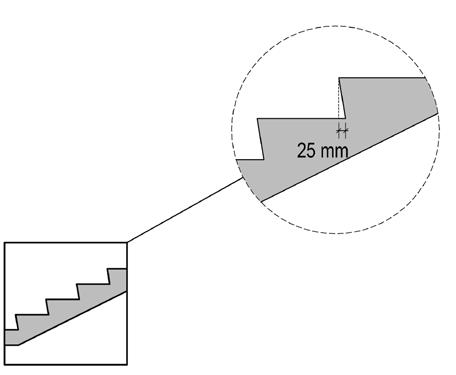 Merdiven genişliği ne kadar olmalı 25 cm en az olmalıdır.