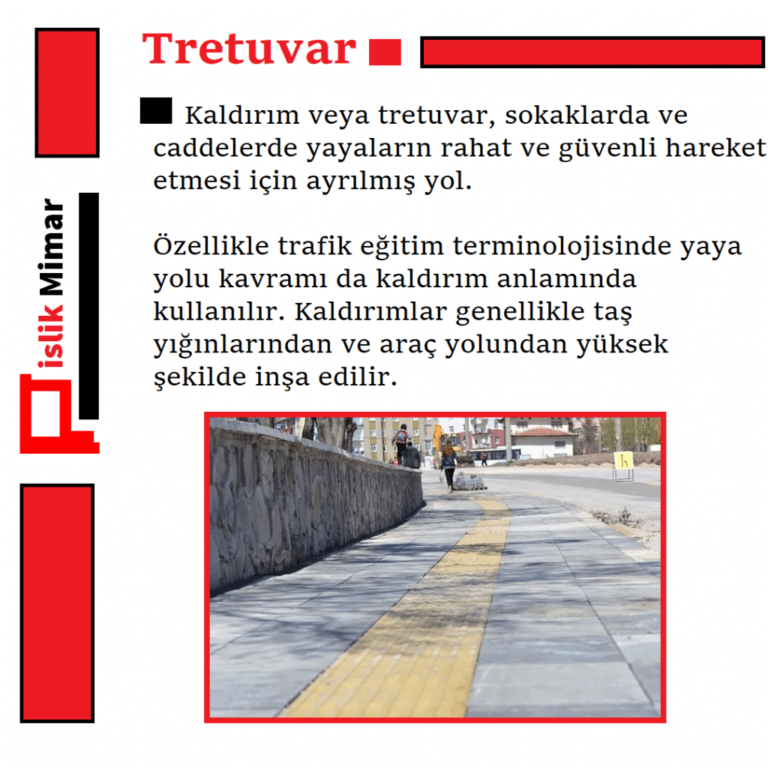 Tretuvar ve Kaldırım Arasındaki Fark: Şehir Yaşamının İki Önemli Yapısı