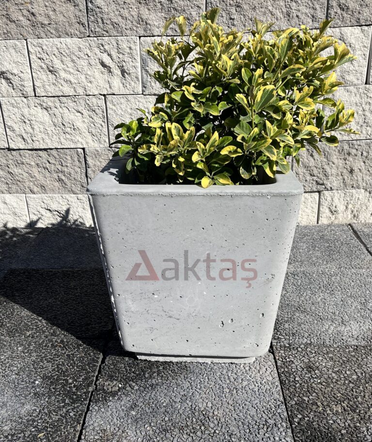 Mix Beton Kare Saksı 40x40x44 cm