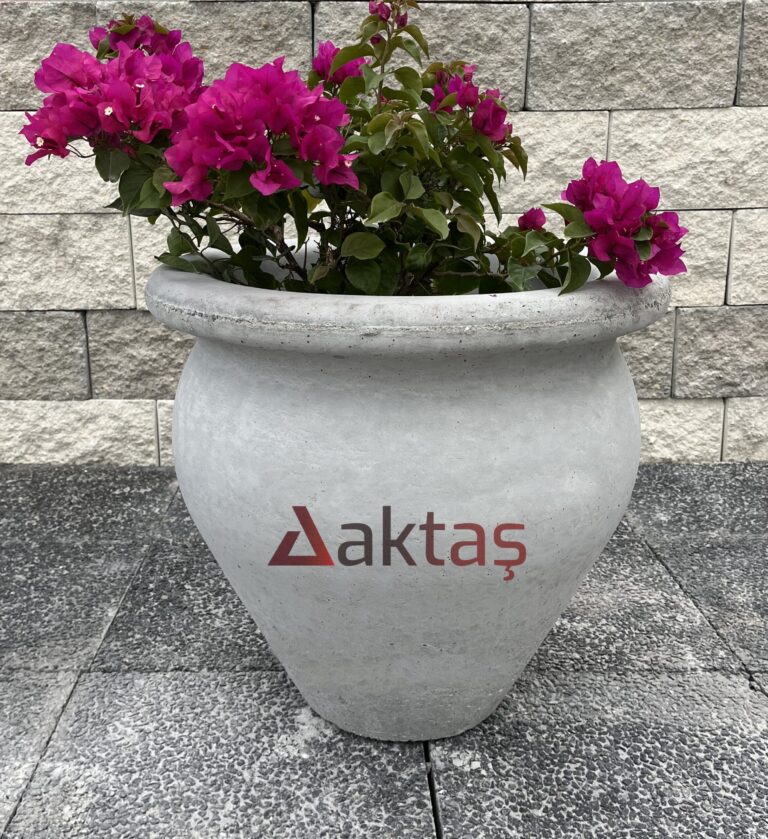 Beton Vazo Saksı 50x50x50 cm
