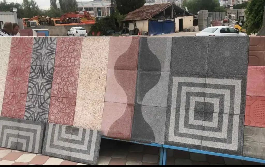 Ankara'da farklı desen ve renklerde karo taşı modelleri