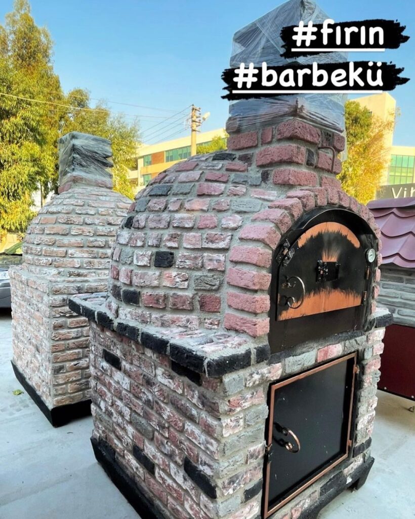 İkili Fonksiyonlu Hazır Taş Fırın ve Barbekü (Prefabrik Bahçe Fırını)