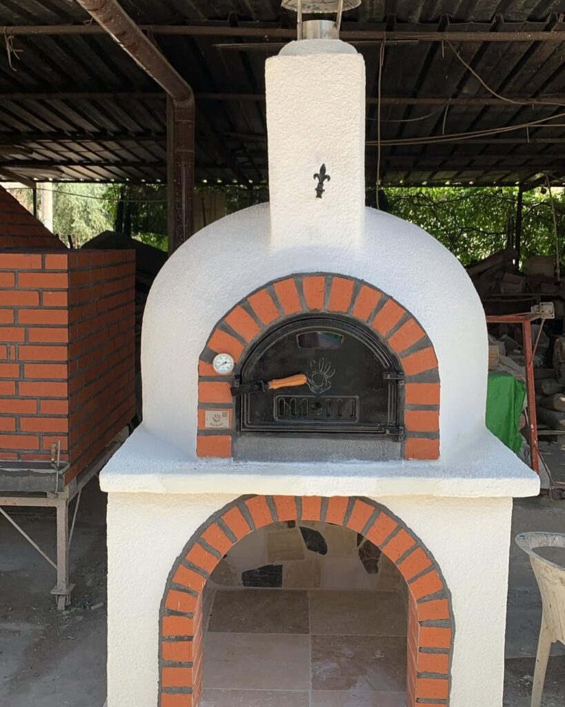 1 Metre Çapında, Döküm Kapaklı, İzolasyonlu Hazır Taş Fırın