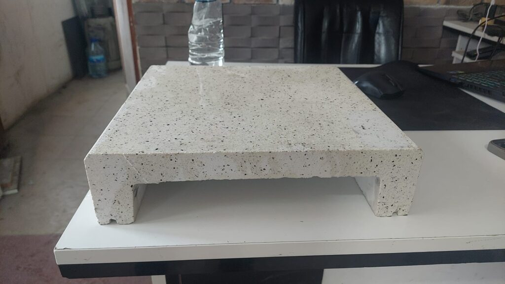 Beton Mozaikli U Harpuşta – Duvar Üstü Kaplama (Özel Ölçü Üretim)