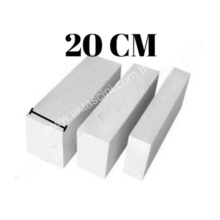 20 cm Dış Cephe Gazbeton Blok (Standart Duvar Bloğu)