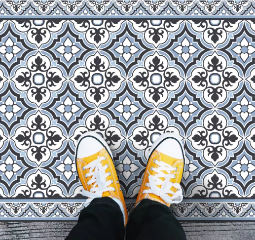 Yıldız ve baklava desenli dekoratif zemin karosu