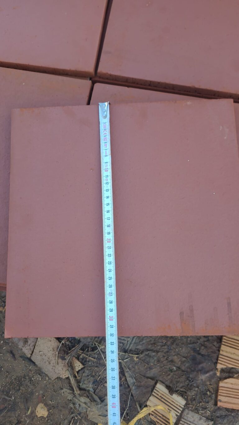 32×32 cm Doğal Terra Cotta Kare Zemin Kaplama (Eskitme Dokulu)