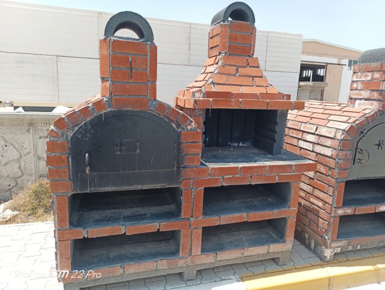 Barbekülü Taş Fırın Ünitesi (Tuğla Kaplamalı Çiftli Sistem)