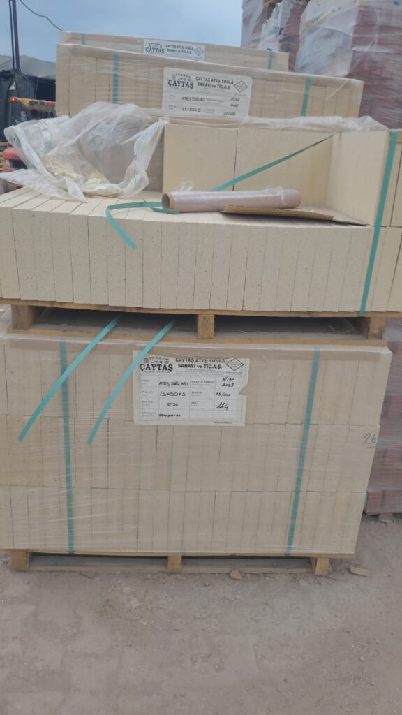 25x50x5 cm Çaytaş Ateş Tuğlası (Yüksek Isıya Dayanıklı Refrakter)