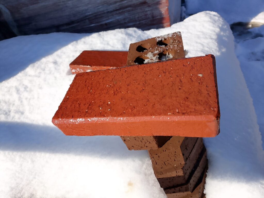 10x20x4 cm Doğal Kırmızı Taban Tuğlası (Yol ve Parke Döşeme)