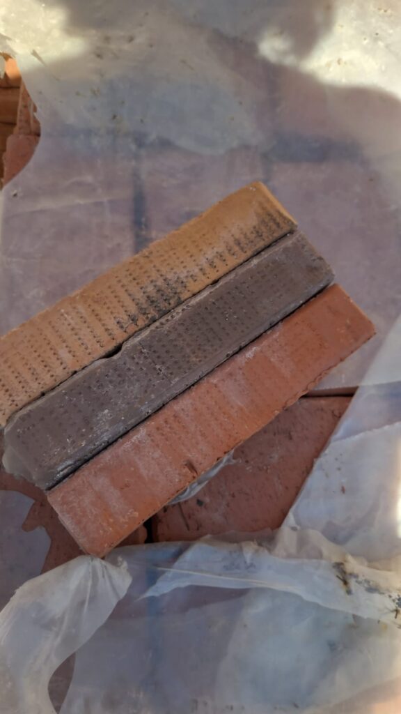 10x20x4 cm Turuncu (Saman) Doğal Taban Tuğlası