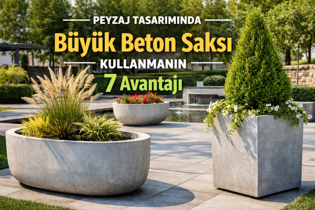 Peyzaj Tasarımında Büyük Beton Saksı Kullanmanın 7 Avantajı